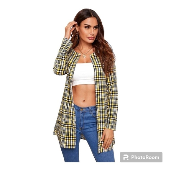 SHEIN Open Front Blazer/ Jacket - Picture 2 of 5